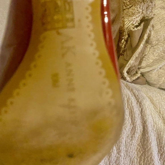 Gorgeous and comfortable Patent Red Ann Klein strap with 2 inch heels. - Picture 5 of 5
